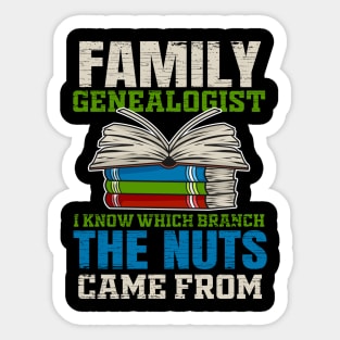 Genealogist Genealogy Ancestry Sticker